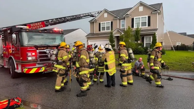 Lightning strike sparks attic fire at Conway home; no injuries reported