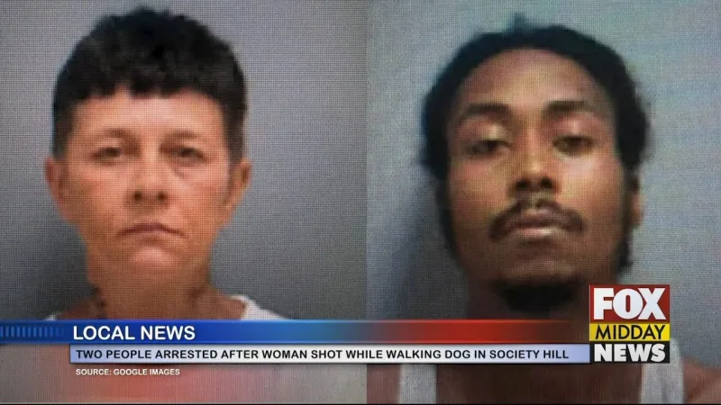 Two Arrested After Woman Says She Was Shot While Walking Dog