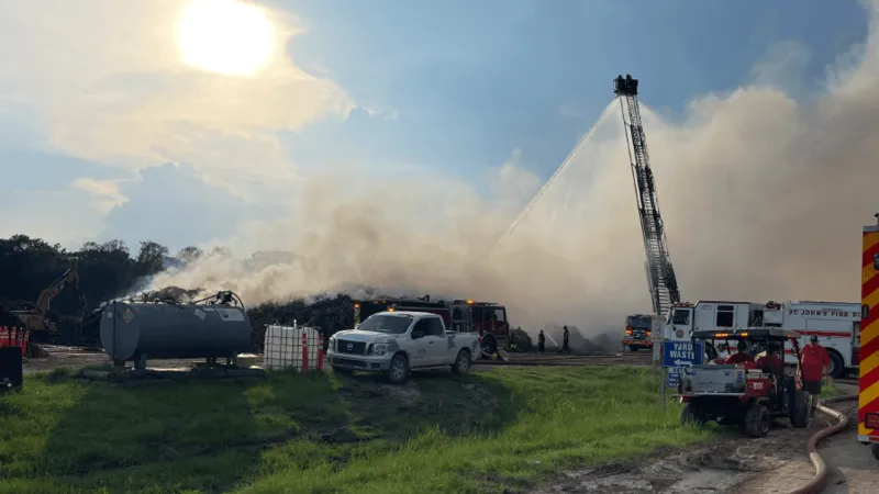 Saturday fire at Bees Ferry Landfill contained but smoke may still affect nearby residents