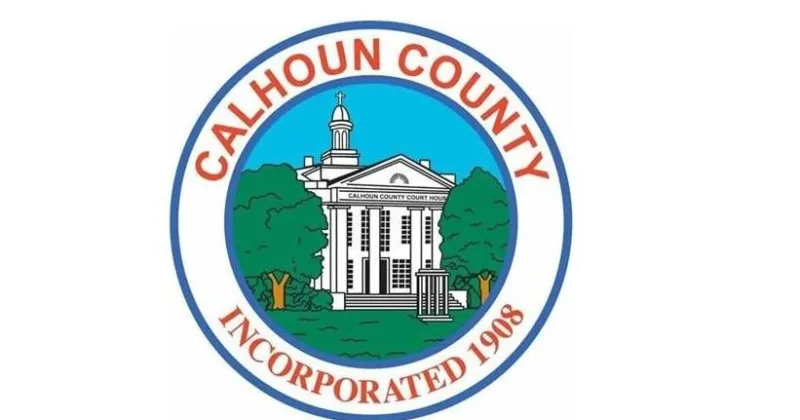 Calhoun County Library's air conditioning units being replaced