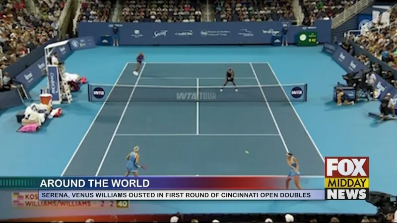 Venus, Serena Williams Lose First Round Of Cincinnati Open Doubles