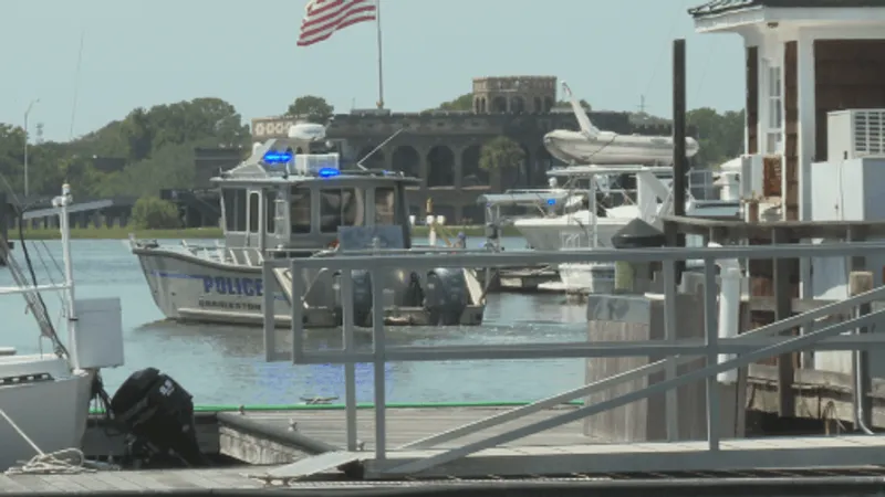 Crews continue search for man who fell overboard at Ashley Marina