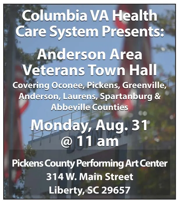 Veterans town hall planned for Aug. 31
