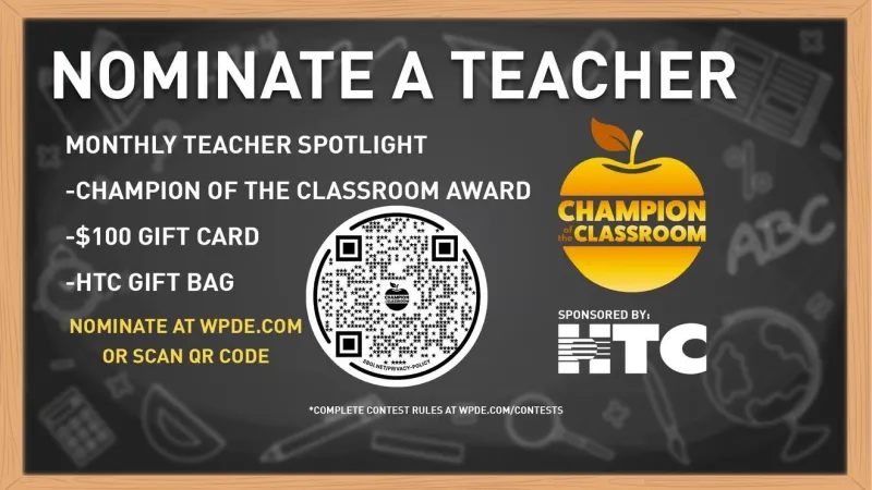 Nominate an outstanding teacher to be ABC 15 Champion of the Classroom