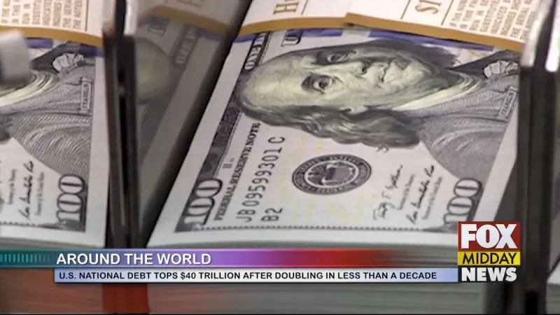 U.S. National Debt Tops $40 Trillion