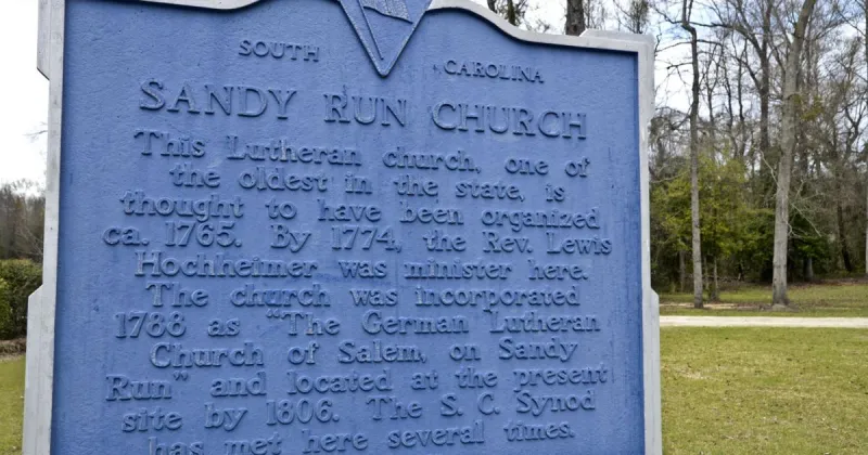Calhoun County's Lutheran church incorporated in 1788