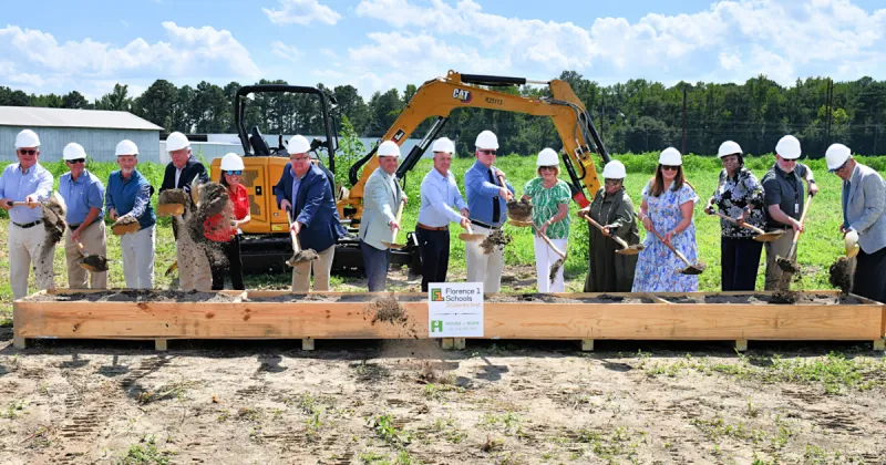 Florence 1 Schools and House of Hope breaks ground on tiny home community