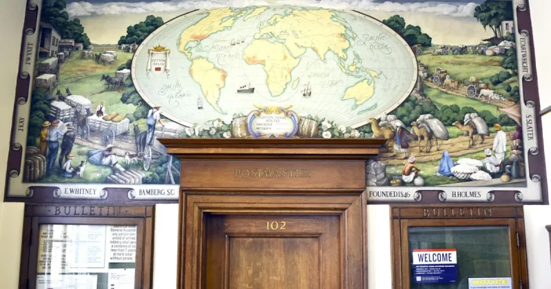 Bamberg Post Office home to New Deal mural
