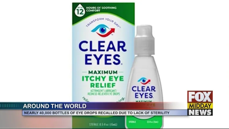 Nearly 40,000 Bottles Of Eye Drops Recalled