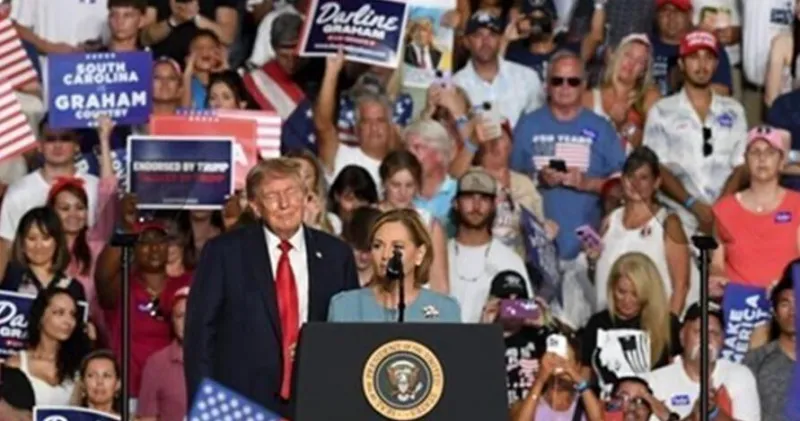 Trump in Myrtle Beach SC calls Darline Graham 'a great candidate'