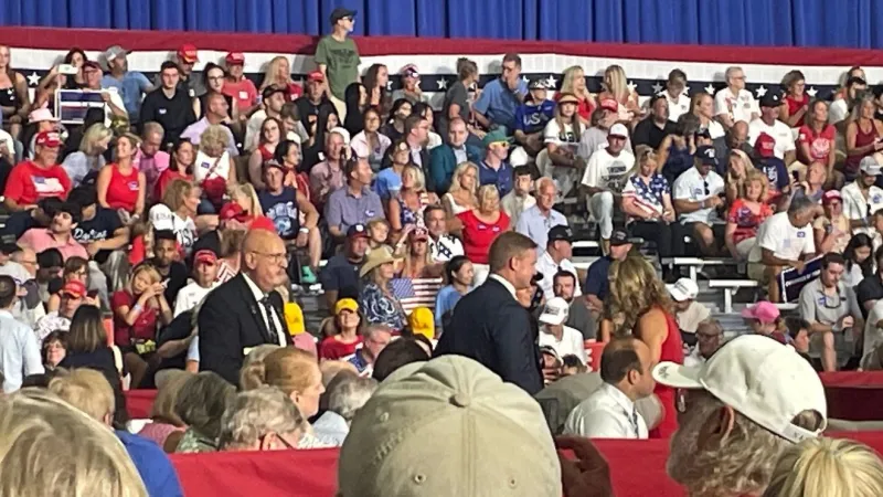 Individual escorted from Trump/Graham rally after disturbance