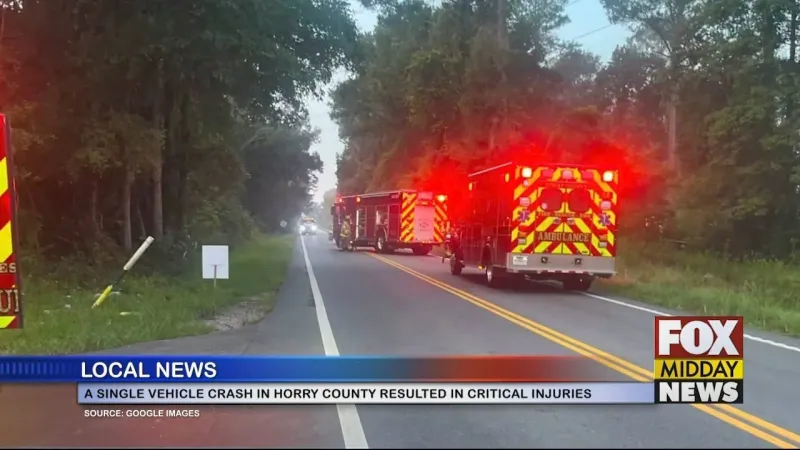 Single-Vehicle Crash In Horry Co. Leaves One Person Injured