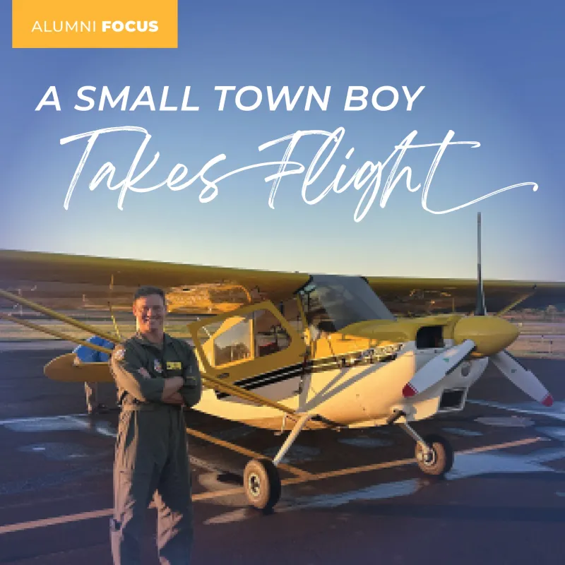A Small Town Boy Takes Flight