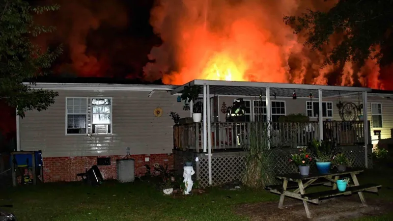 Electrical issue likely sparked attic fire, heavily damaging Colleton County home Sunday