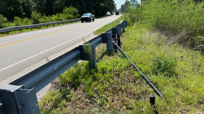 Flock Safety license plate reader cut down off Highway 41 near Charleston-Berkeley line