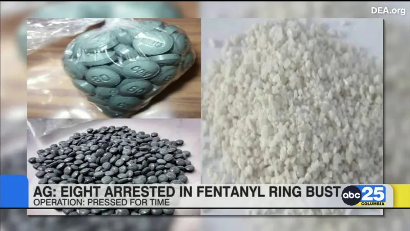 8 facing charges connected to fentanyl trafficking