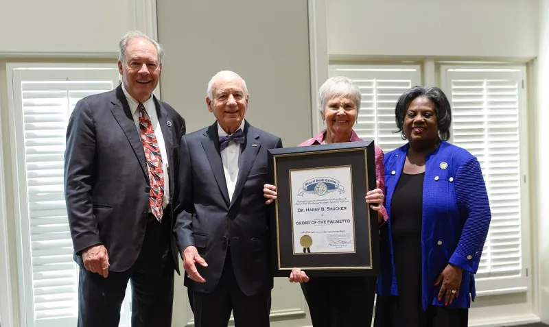 Harry Shucker receives state's highest civilian honor