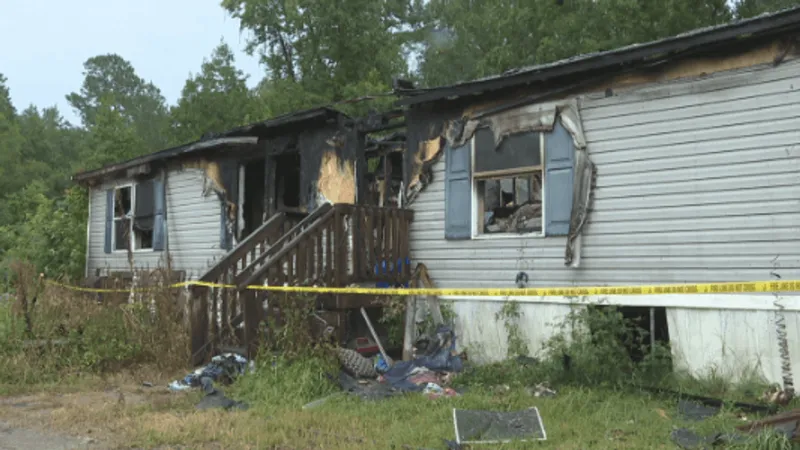 'There's nothing left': Holly Hill family of six loses home in devastating fire