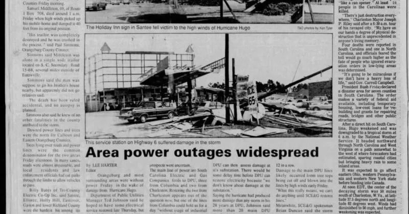 Powerful storms - Hugo, Helene brought destruction to region