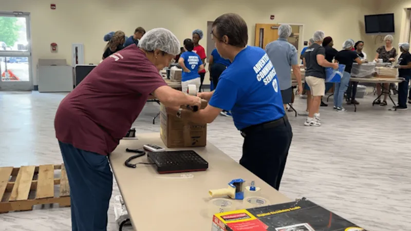 Volunteers pack over 50,000 meals during Feed the Hunger Packathon in Florence