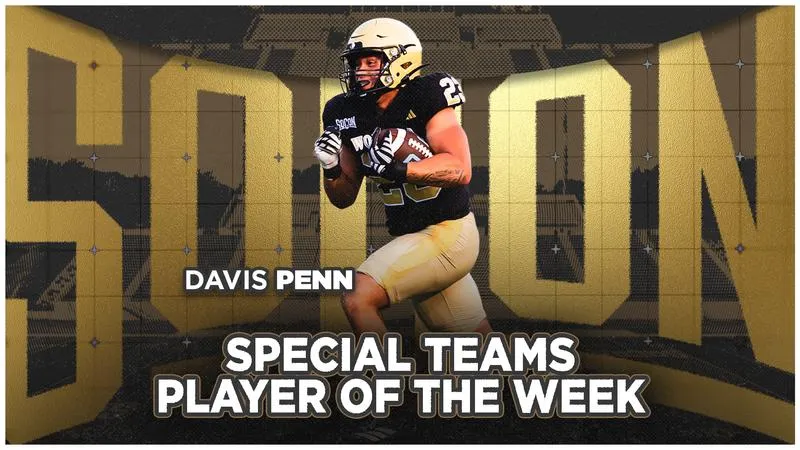 Davis Penn Named SoCon Special Teams Player of the Week