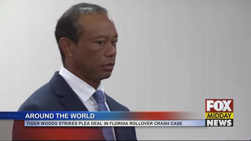 Tiger Woods Pleads 'No Contest' In Florida DUI Rollover Crash Case