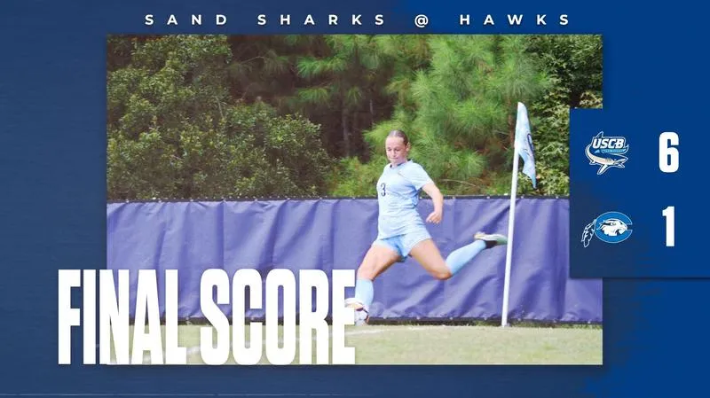 Barrett Hat Trick Leads USCB to 6-1 Victory Over Chowan