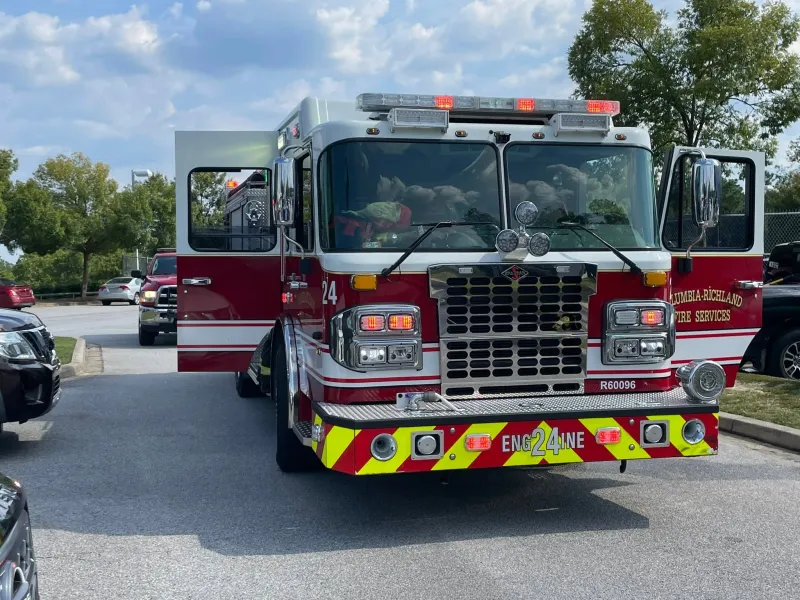 Columbia firefighters stop vehicle fire at car dealership