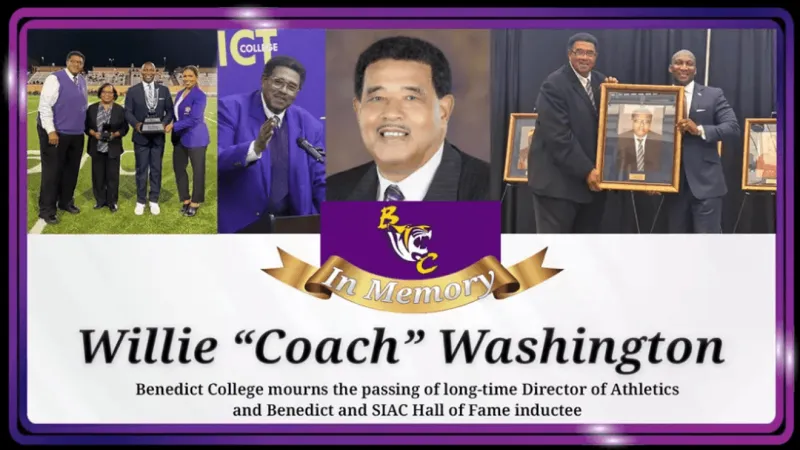 Benedict College mourns death of longtime coach and athletic director Willie Washington