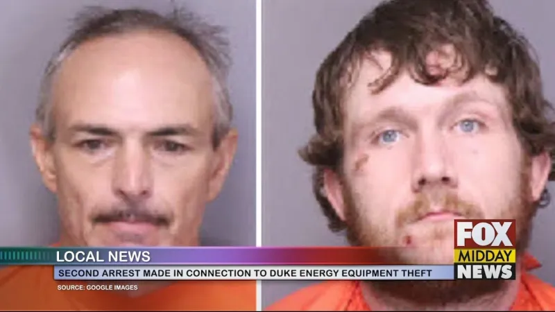 Second Arrest Made In Theft Of Duke Energy Equipment And Materials