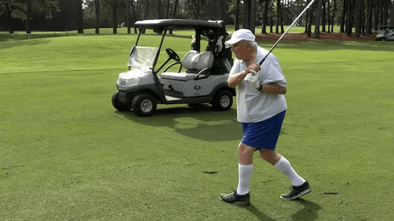 WWII veteran still swinging and laughing his way through 9 holes at 101-years-old