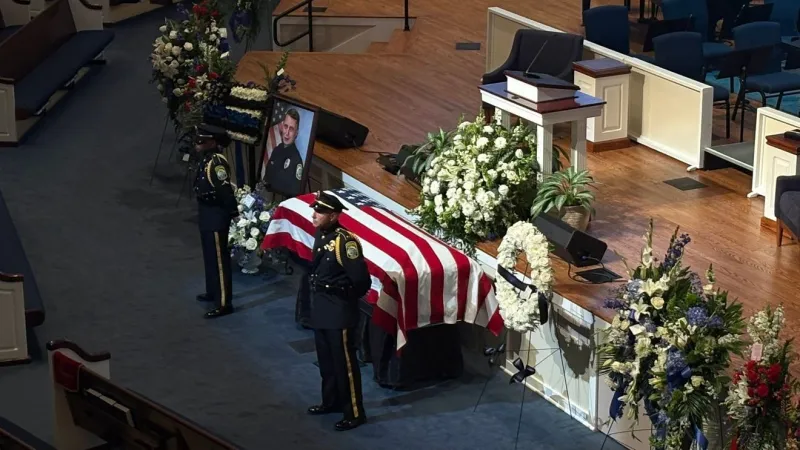 Funeral held for Columbia Police Officer Christopher DeLong