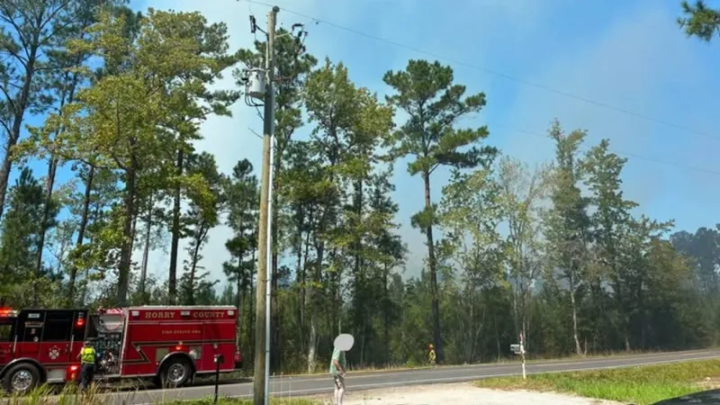 12-acre brush fire near Highway 50 in Little River fully contained, officials say