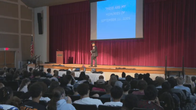 'Never forget': 9/11 first responder shares his story with Cane Bay students