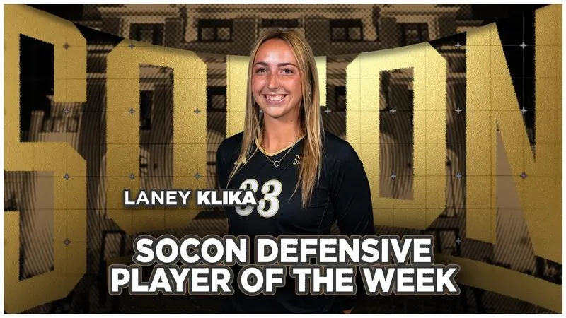 Laney Klika Named SoCon Defensive Player of the Week