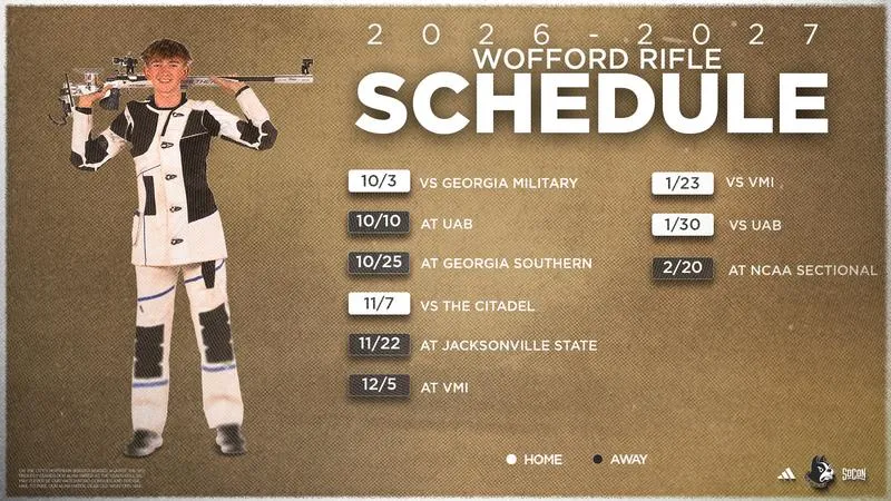 Wofford Announces 2026-27 Rifle Schedule