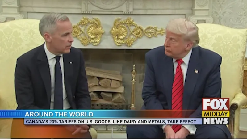 Canada Tariffs On U.S. Goods Take Effect