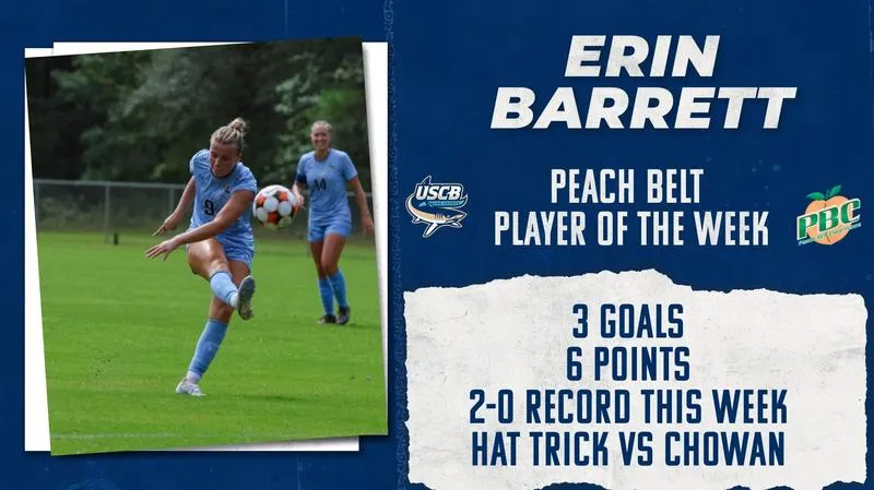 Erin Barrett Earns PBC Player of the Week