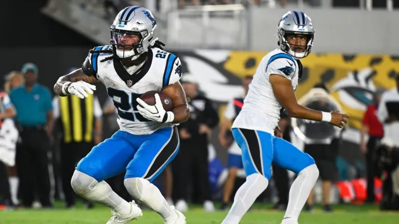 Panthers RB Jonathon Brooks remains out of practice, but team hopeful he'll play vs. Bears