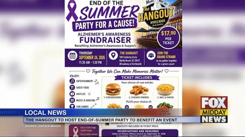 The Hangout To Host End-Of-Summer Party For Alzheimer's Association