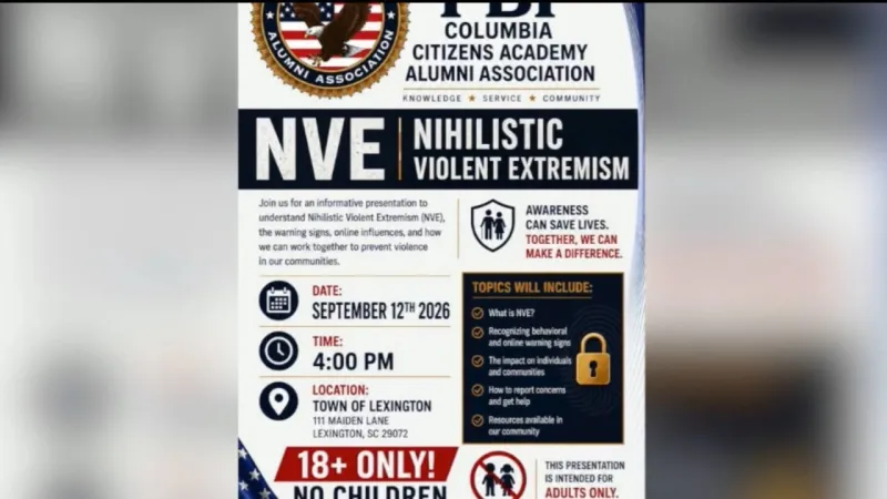 FBI Columbia to host free public presentation on Nihilistic Violent Extremism