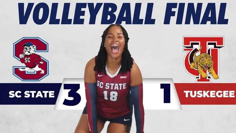 Volleyball Rallies Past Tuskegee in Four Sets