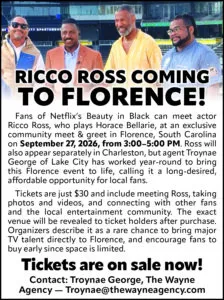 Ricco Ross coming to Florence!