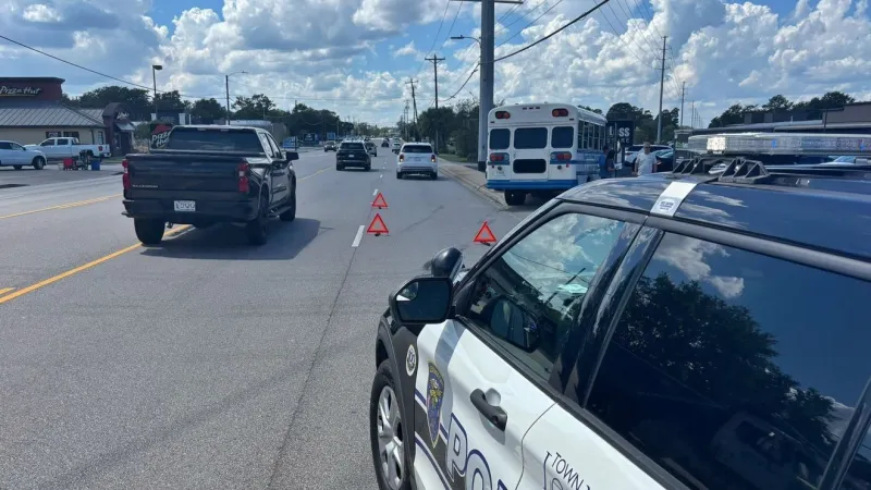 Bus crash in Lexington shuts down one lane, no children on board