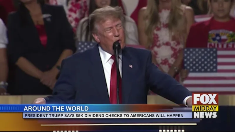 Trump Says $5K Dividend Checks Will "Happen 100%"