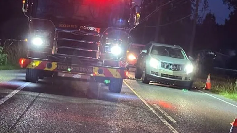 Crash blocks lanes on Forestbrook Road near Sugar Mill Loop; no injuries reported