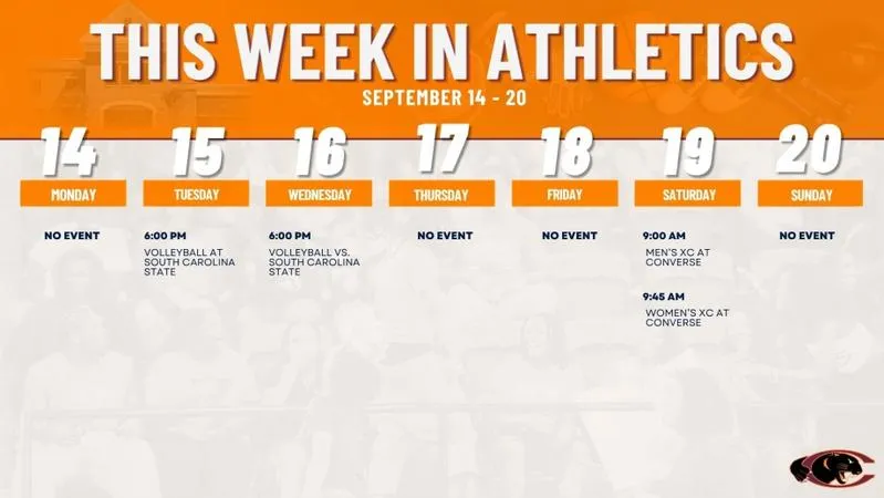 This Week in Athletics: Panthers Set for Battle of the Burg, Cross Country Opens Season at Converse Kickoff