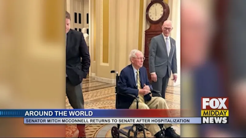 Mitch McConnell Returns To Senate After Three Month Absence