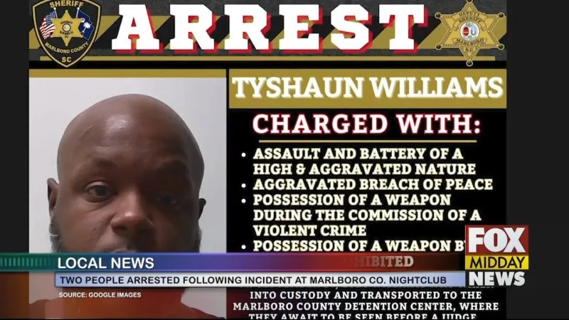 Two People Arrested In Connection To Marlboro Co. Nightclub Altercation