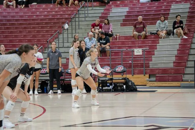 Erskine Women's Volleyball | Fleet slowed in road tilt at Belmont Abbey